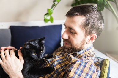 Moment Dad Caves, Decides to Keep Foster Kitten for Himself: 'You're Mine'