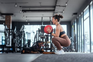 Dog Tries to Join Owner's Workout: 'Catchin' the Zoomies'