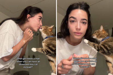 Single Woman Doesn't Need a Man, Has 'Obsessed' Boy Cat Instead